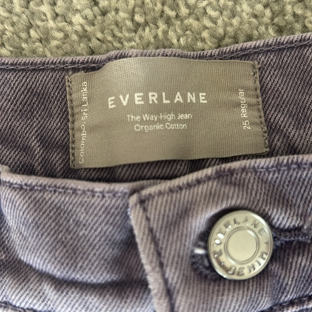 Everlane High Rise Lavender Jeans - Picture 3 of 5